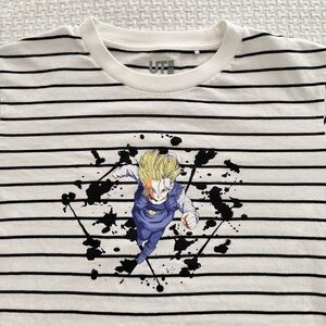 Uniqlo UT Dragonball Android 18 Short Sleeve Stripe Tshirt Unisex XS, Anime Top
